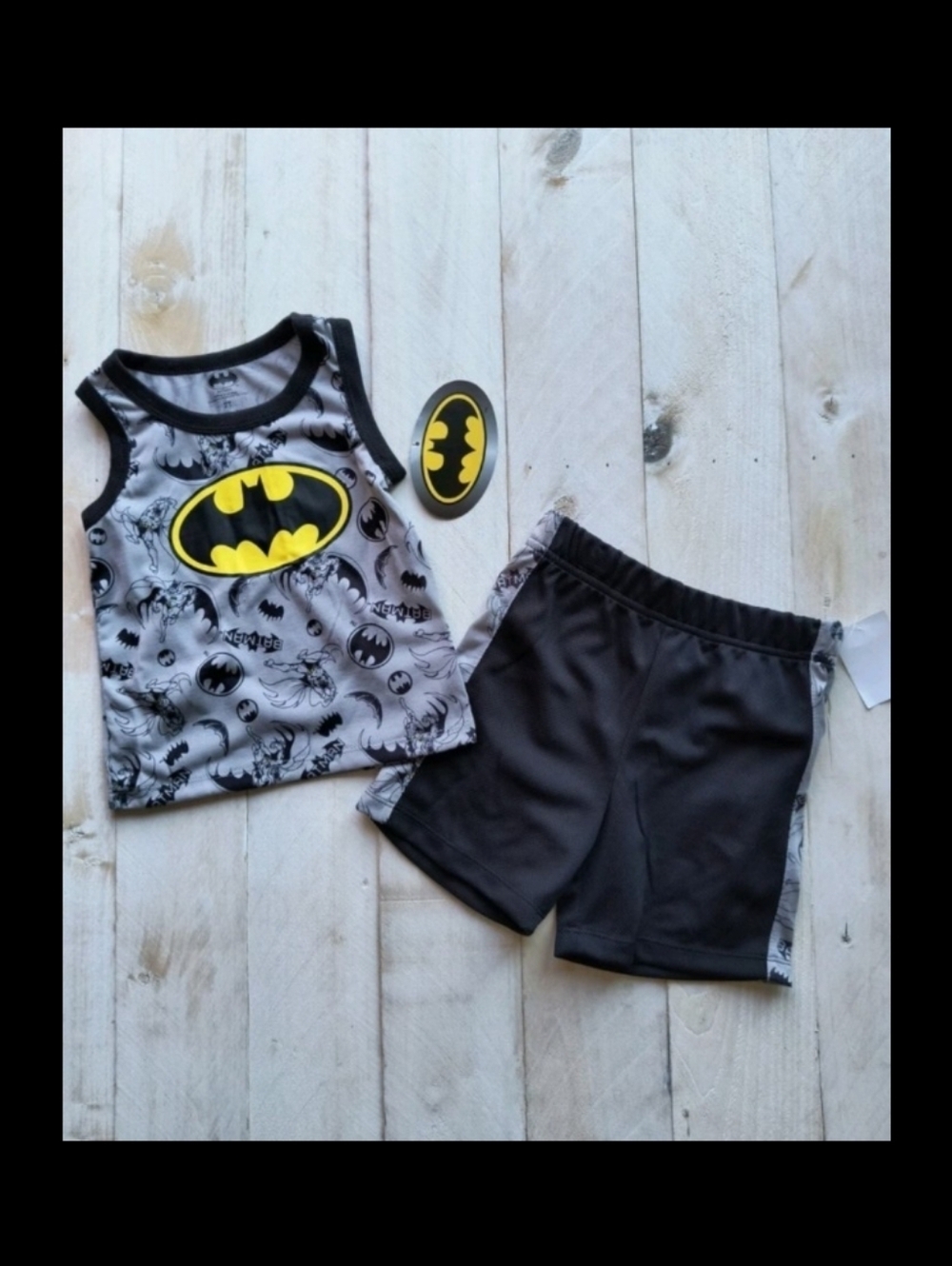 Batman Toddler Boys Pajama Set Shorts Tank Top Size 2T New With Tags